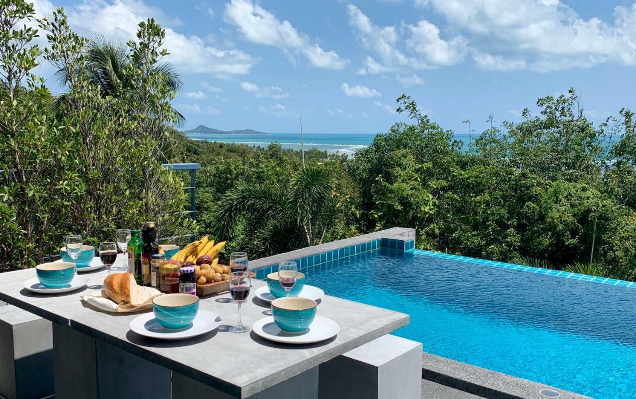 Ko Samui Seaview Pool Villa Seren With Car Laem Set Beach Exterior photo